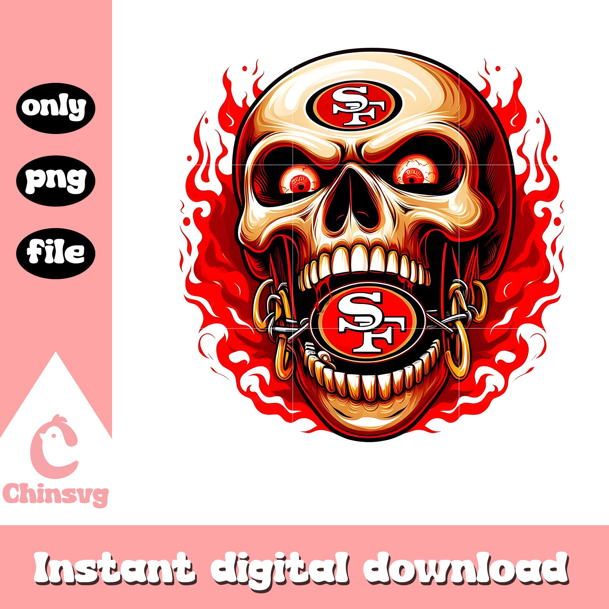 Skullcap San Francisco 49ers png, 32 nfl football teams​​​​ png