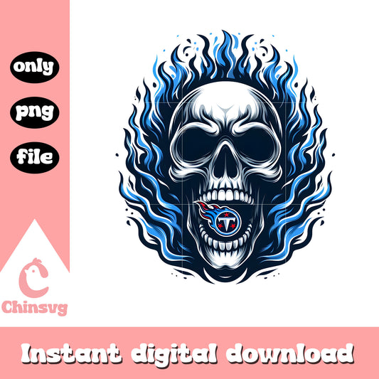 Skullcap fire blue titans png, tennessee titans news​ png