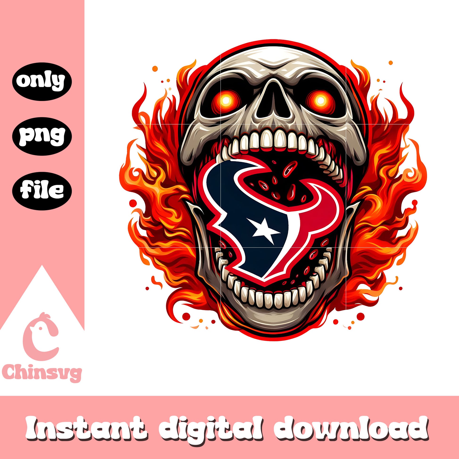Skullcap houston texans logo png, nfl houston texans​​​ png