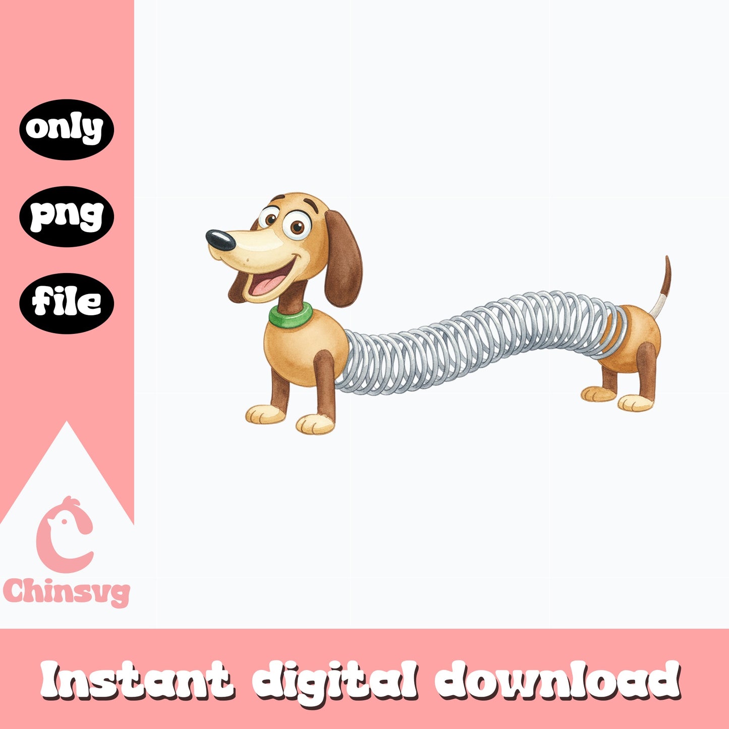 Slinky Dog Toy Story PNG, Disney Pixar PNG, Toy Story PNG