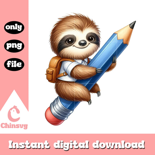 Sloth drive magic bus design png, cute sloth png, school png