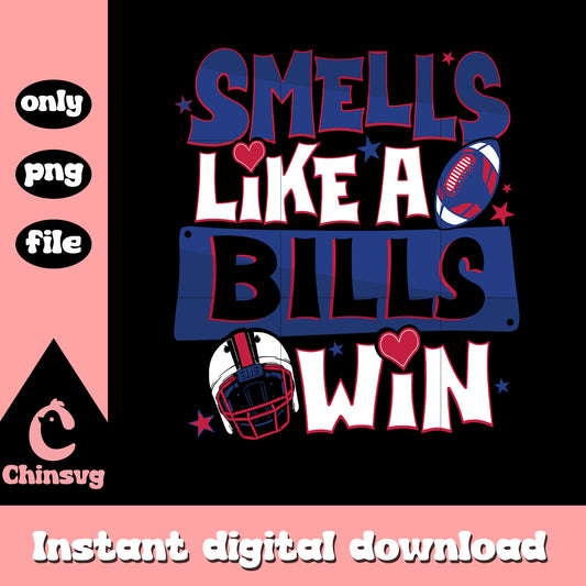 Smells like a Bills win svg, buffalo bills schedule svg