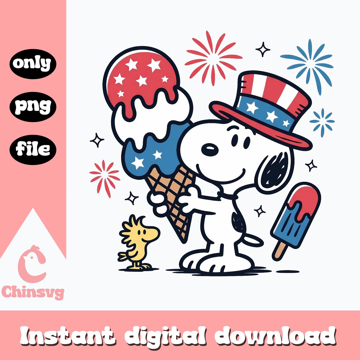 Snoopy 4th Of July SVG Bundle, Patriotic Snoopy PNG, SVG PNG