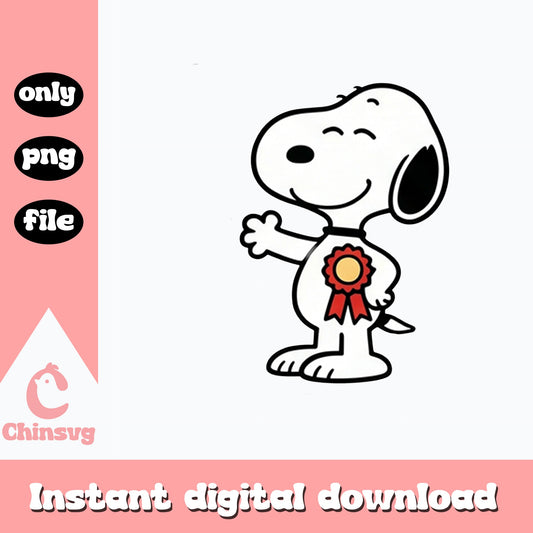 Snoopy Award Ribbon PNG, Peanuts Clipart, Snoopy Dog PNG
