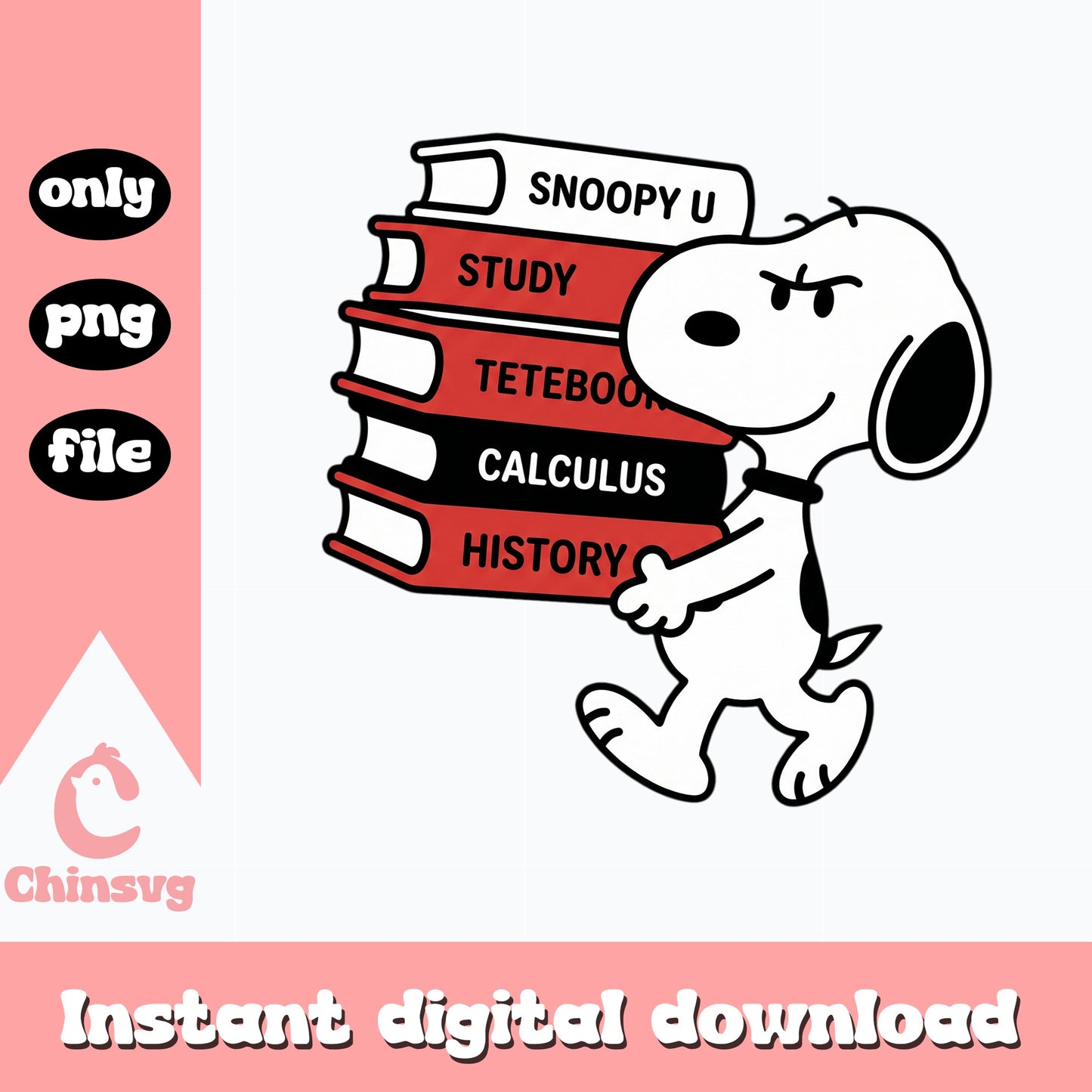 Snoopy Back To School PNG, Peanuts Books Clipart, Teacher PNG