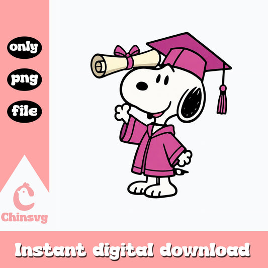 Snoopy Graduation PNG, Peanuts Graduate Clipart, Grad PNG