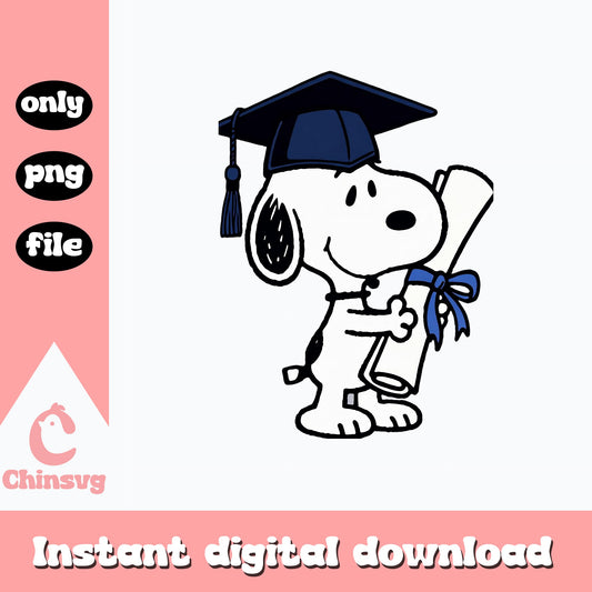 Snoopy Graduation PNG, Peanuts Graduate Diploma, Class Of 2025 PNG
