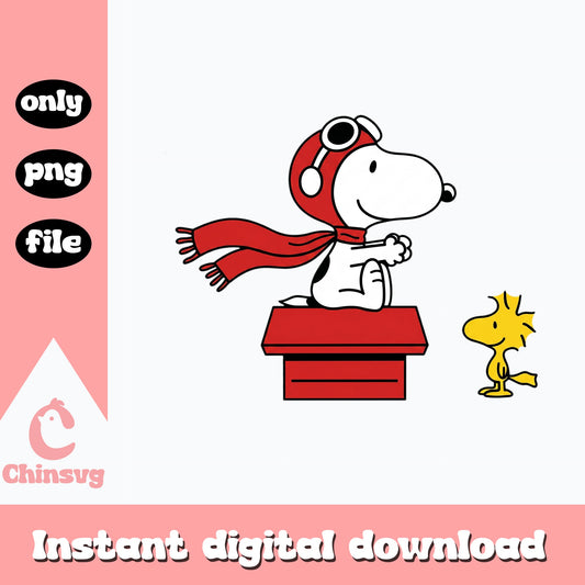 Snoopy Pilot And Woodstock PNG, Peanuts Clipart, Charlie Brown PNG