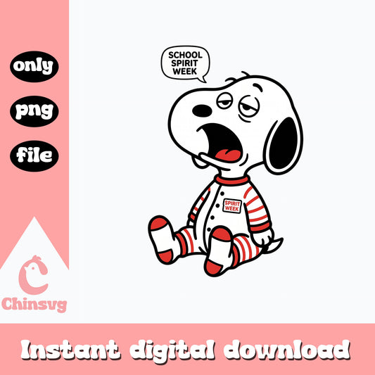 Snoopy School Spirit Week PNG, Peanuts Spirit Week, Back To School PNG