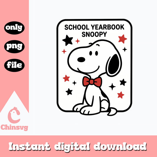 Snoopy School Yearbook PNG, Peanuts Back To School PNG, Snoopy PNG