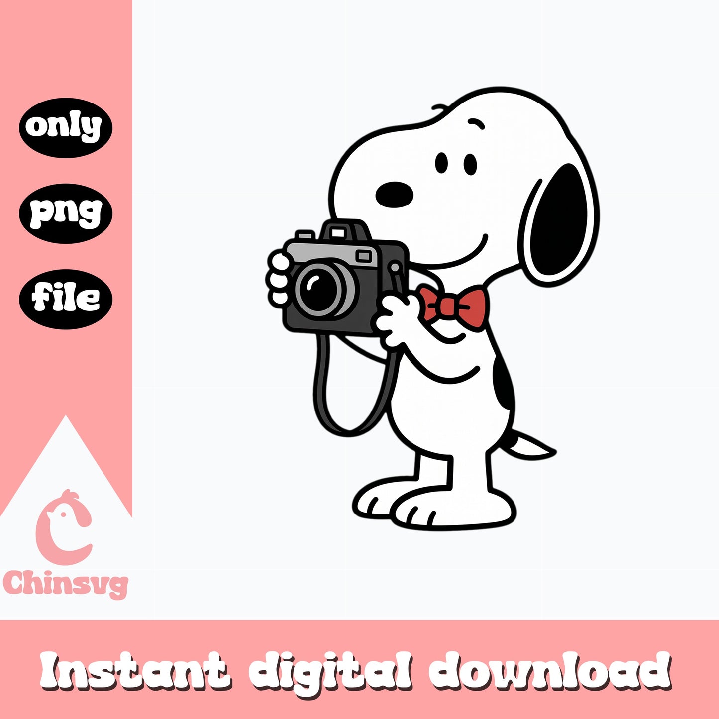 Snoopy With Camera PNG, Peanuts Clipart, Snoopy Dog PNG