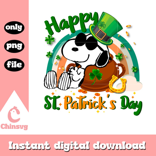 Snoopy happy st.patrick day png, snoopy png, st.patrick day png