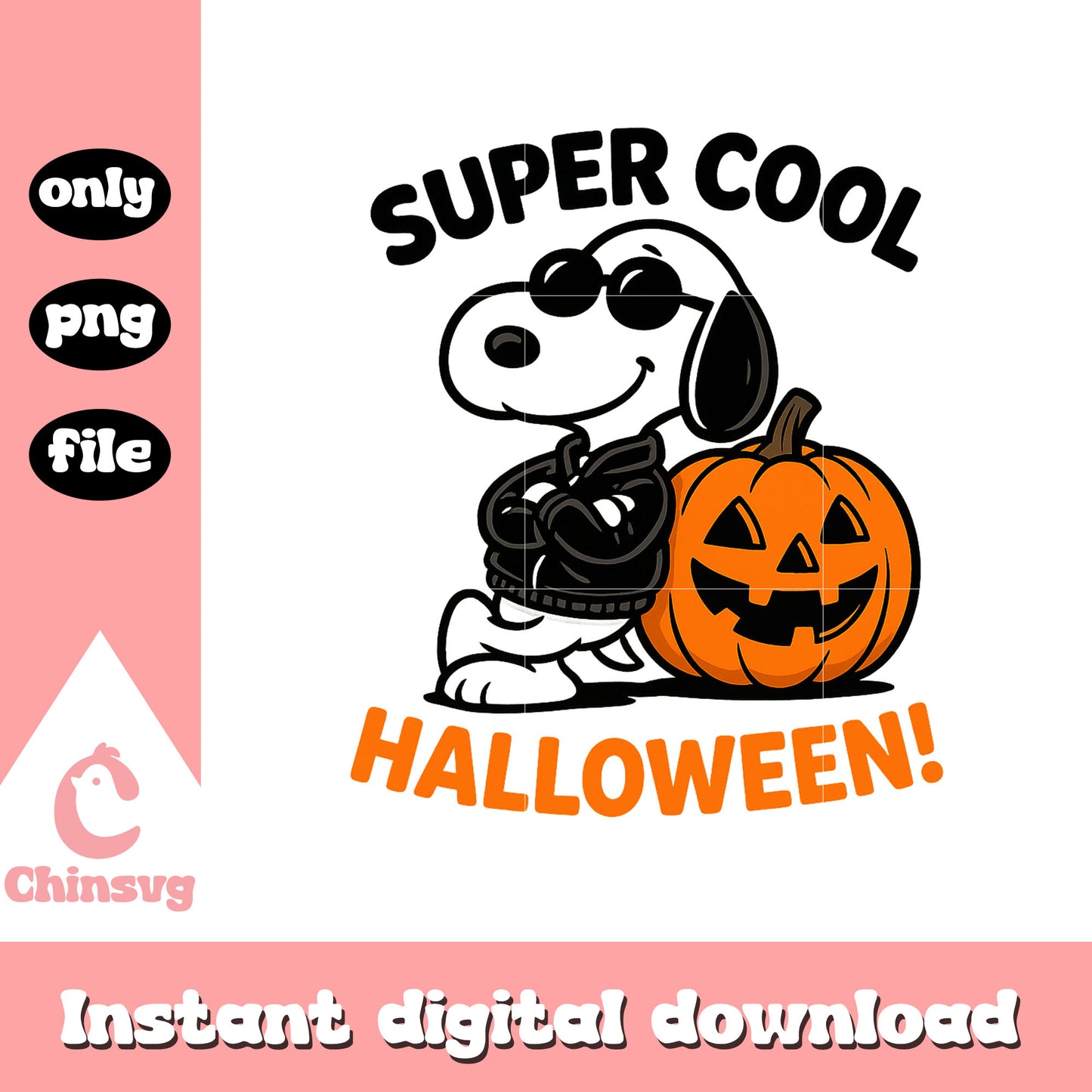 Snoopy super cool halloween clipart png, peanuts snoopy png
