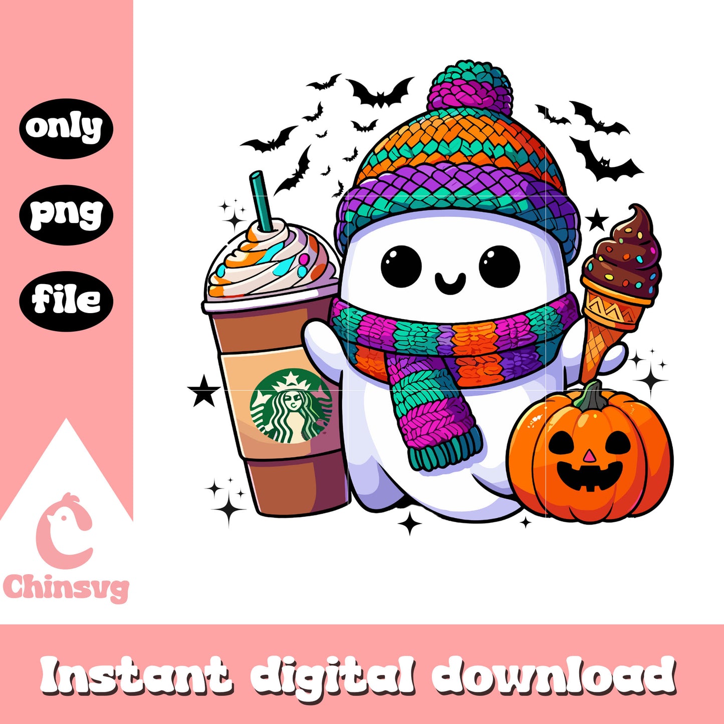 Snowman and highland coffee cup png, little snowman png