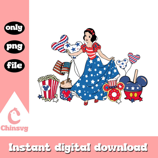 Snow white Princess Independence Day png, Snow white Princess png