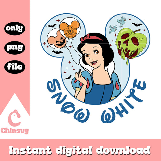 Snow white princess in mickey ear png, snow white art png