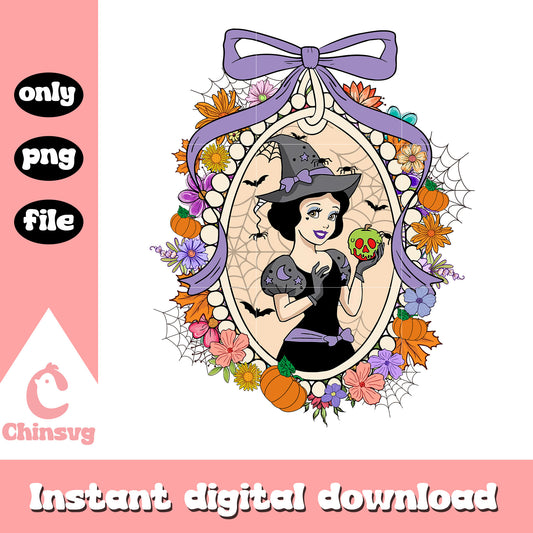 Snow white princess vintage halloween png, halloween costume ideas png