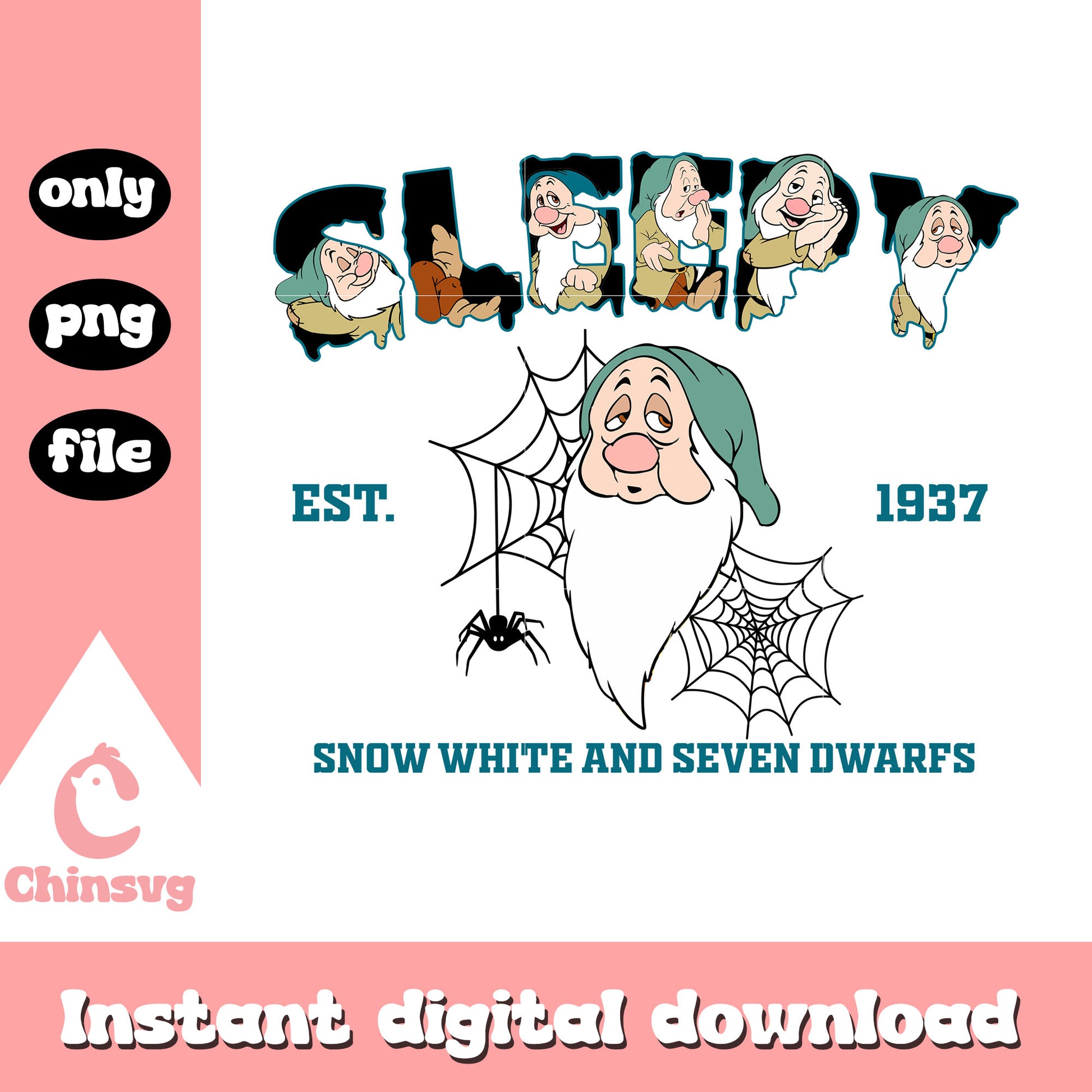 Snow white sleepy character design png, sleepy snow white png
