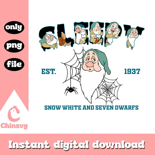 Snow white sleepy character design png, sleepy snow white png