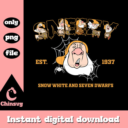 Snow white sneezy character clipart png, sneezy of snow white png