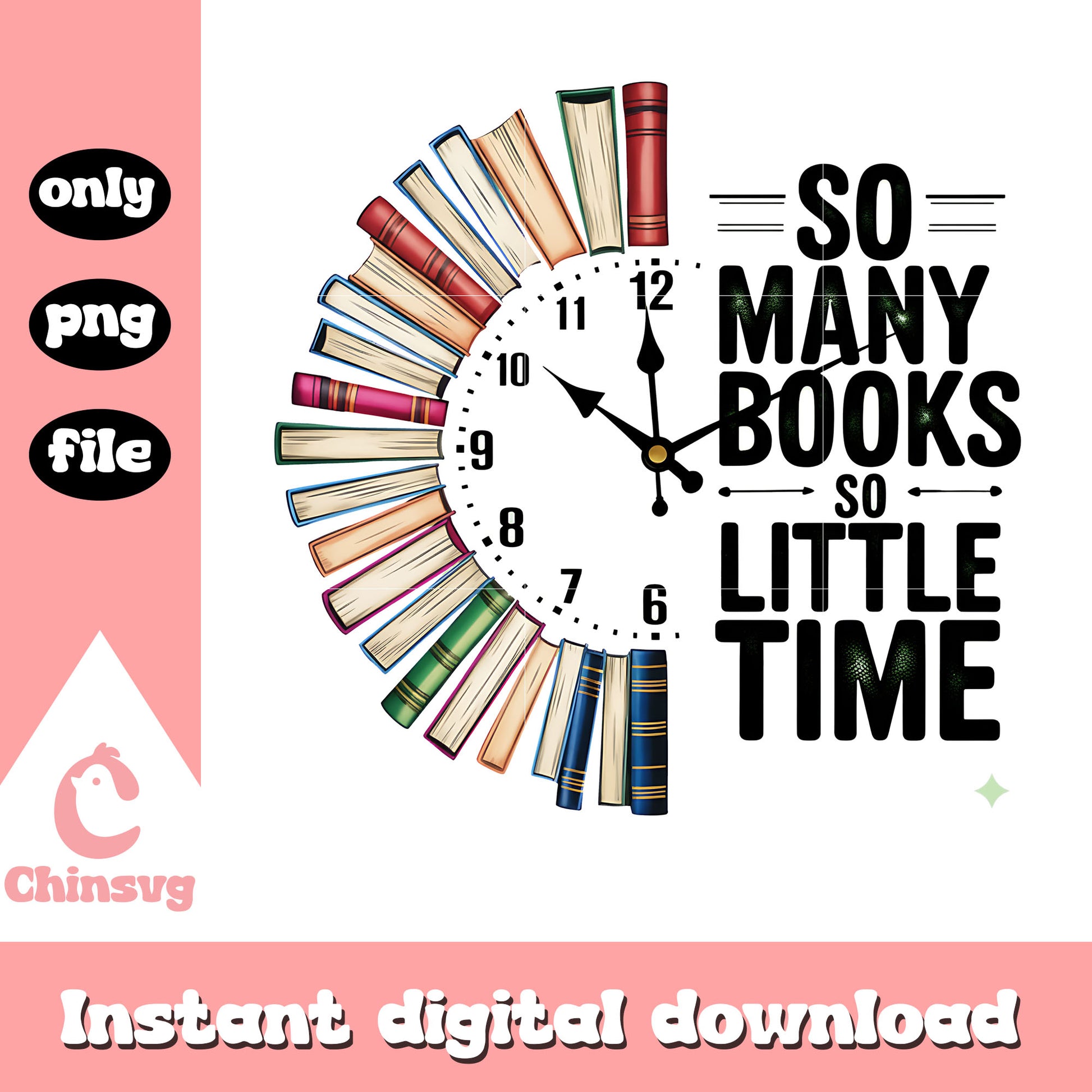 So many books so little time png, trending quote png, quote png