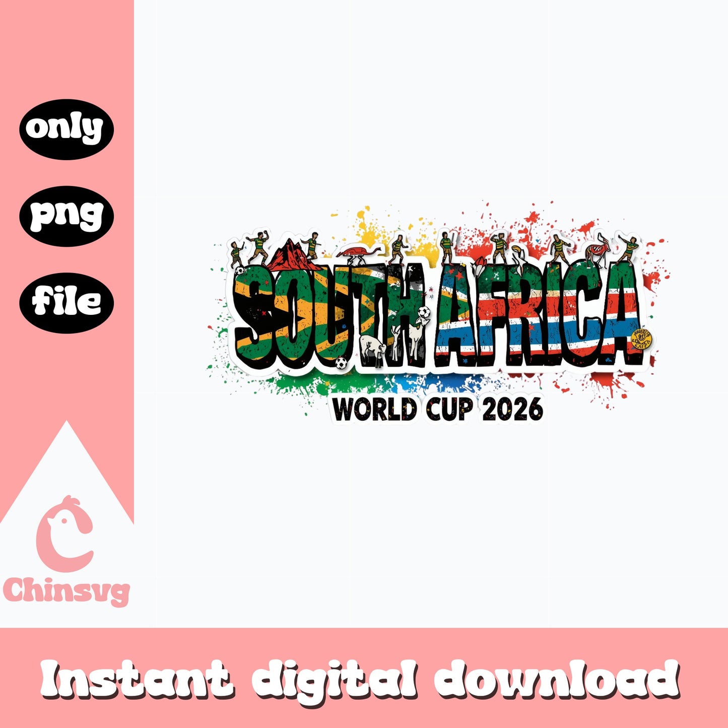 South Africa World Cup 2026 PNG, Soccer Football Fan PNG, FIFA PNG