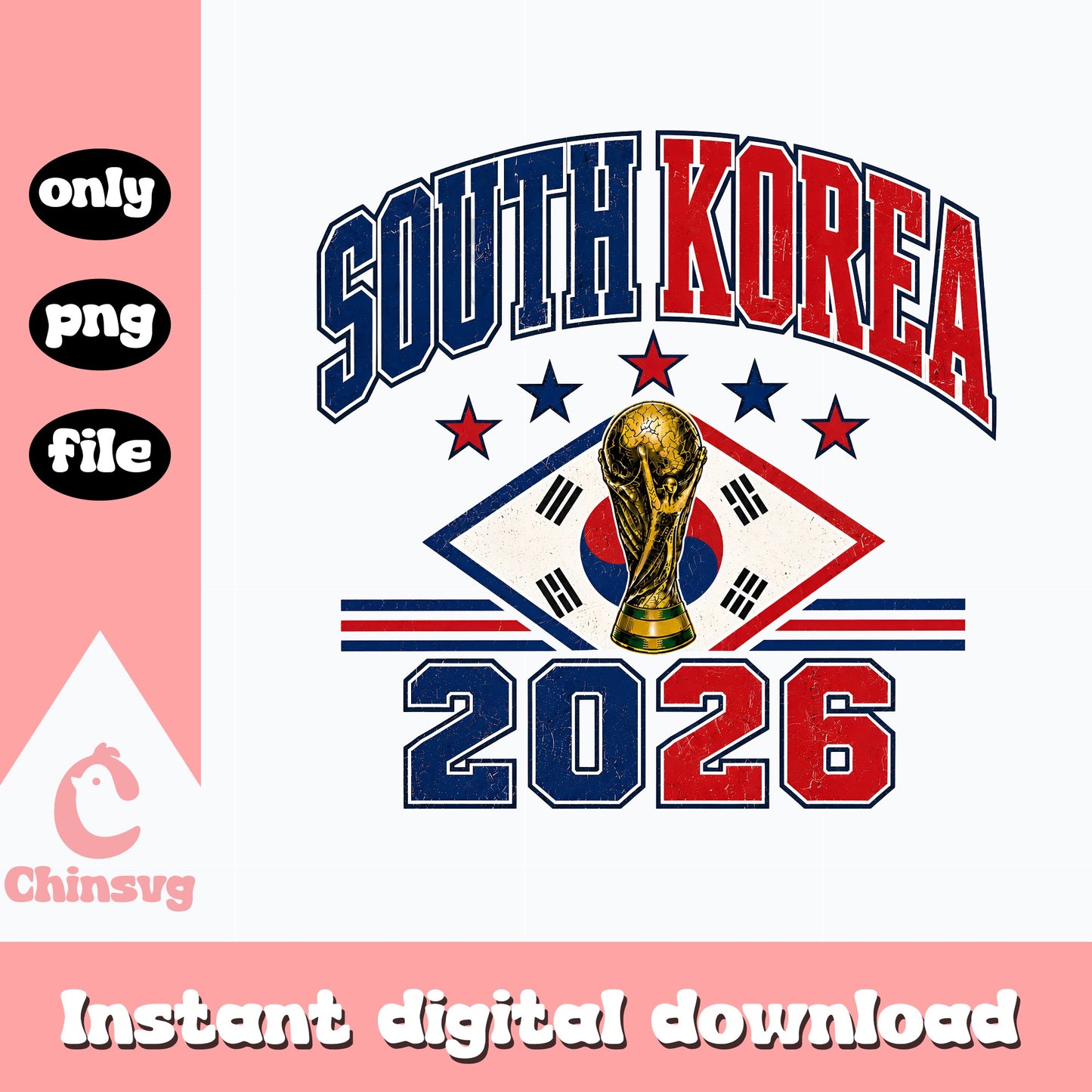 South Korea 2026 World Cup PNG, Soccer Football PNG, Korea Flag PNG