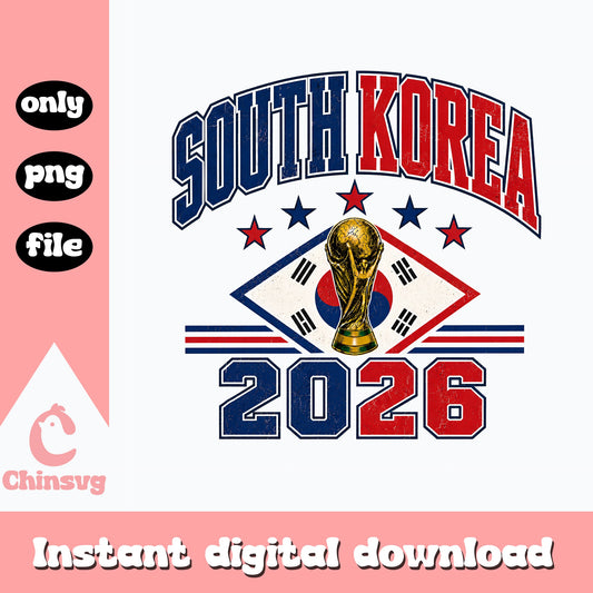 South Korea 2026 World Cup PNG, Soccer Football PNG, Korea Flag PNG