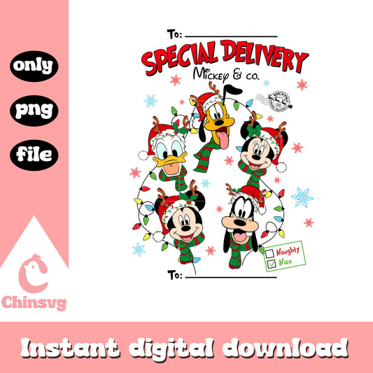 Special delivery mickey co friends face png, mickey mouse movies png