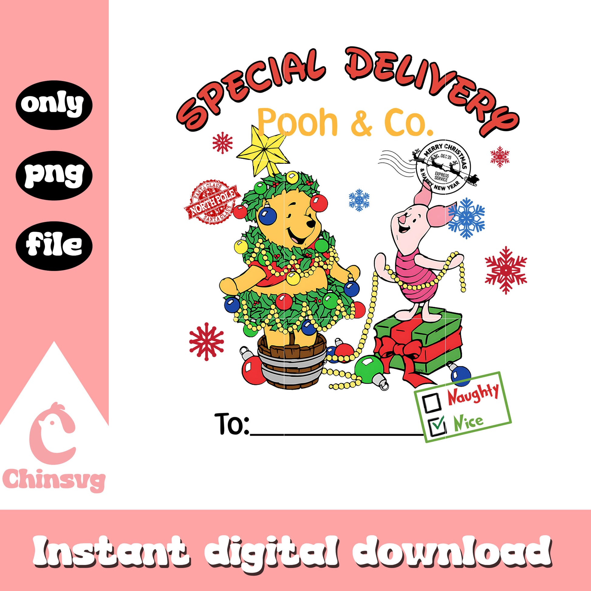 Special delivery winnie the pooh png, disney pooh bear png