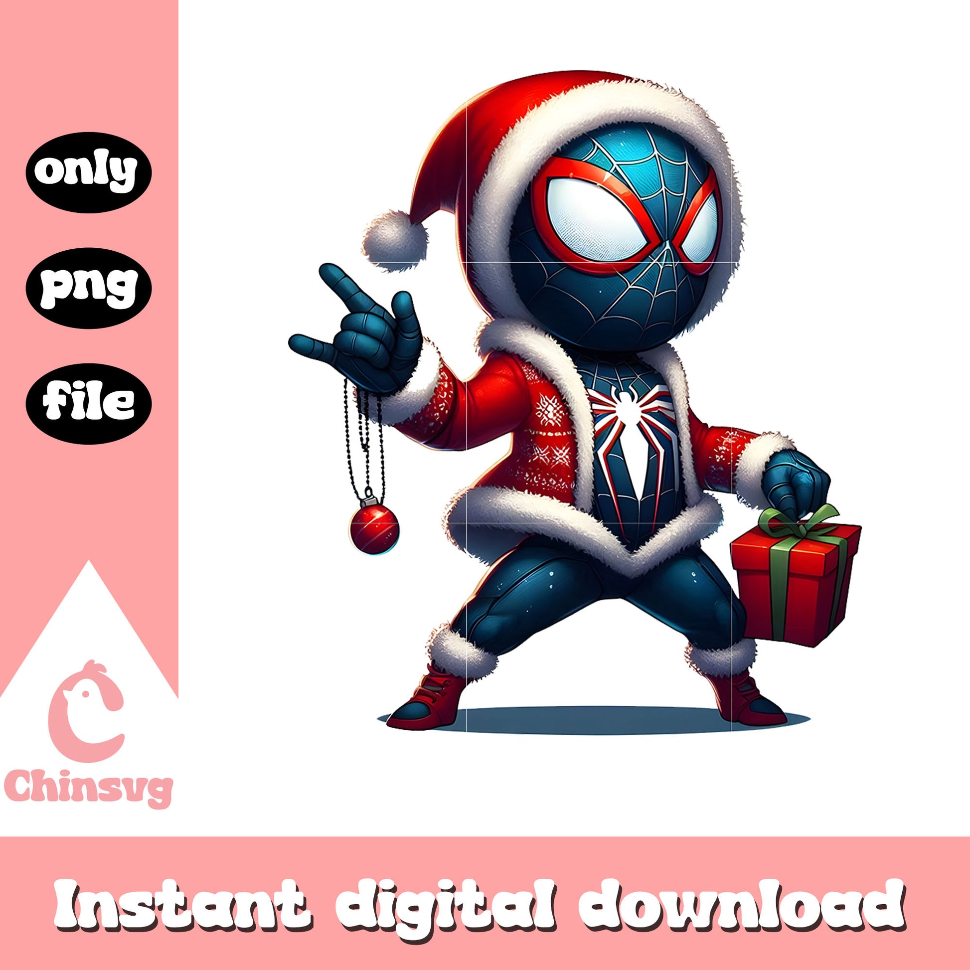 Spider man and christmas gift png, christmas gift ideas png