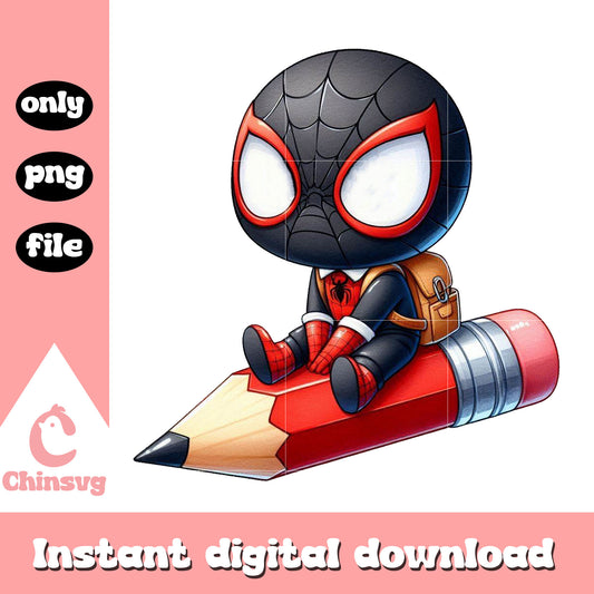Spider man black drive pencil png, high school near me png