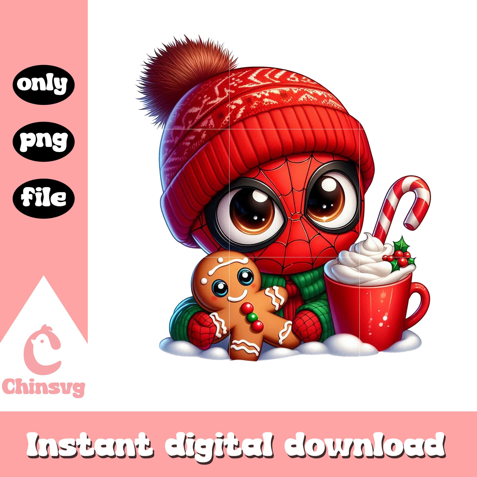 Spider man hot chocolate png, the avengers png, christmas png
