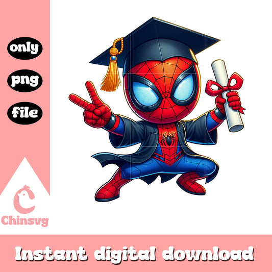 Spiderman marvel design graduation day png, spiderman superhero png