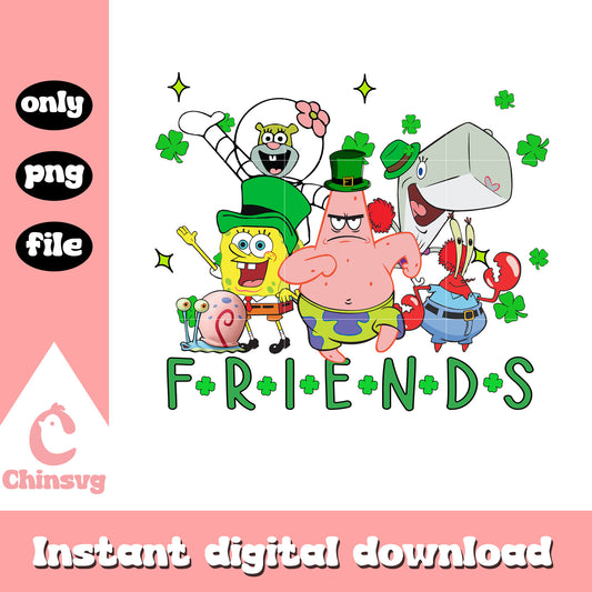 SpongeBob SquarePants friends patrick png, st. patrick's day png