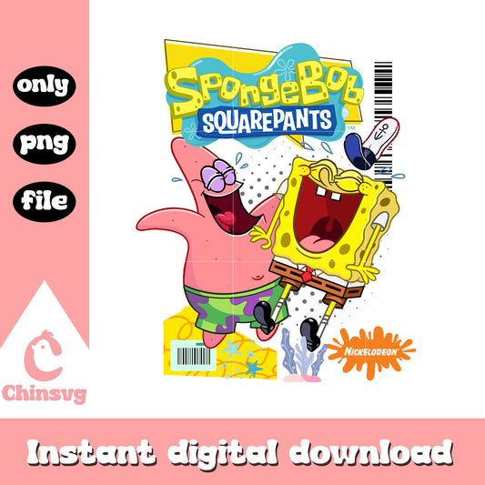 Spongebob and patrick star design png, spongebob patrick png