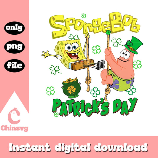 Spongebob patrick's day png, spongebob png, st. patrick's day png