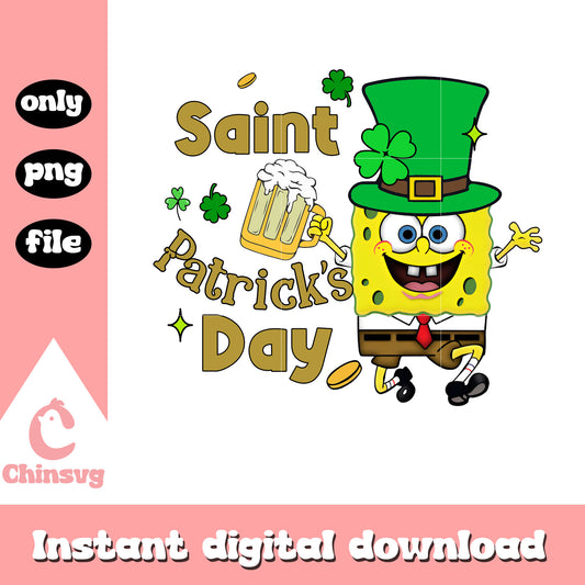 Spongebob saint patrick's day png, when is st patrick's day png