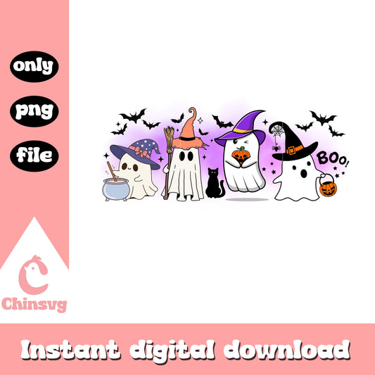 Spooky ghost witch halloween costume png, horror ghost png