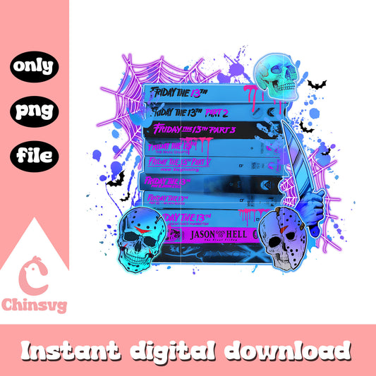 Spooky horror halloween stack of books png, horror books png