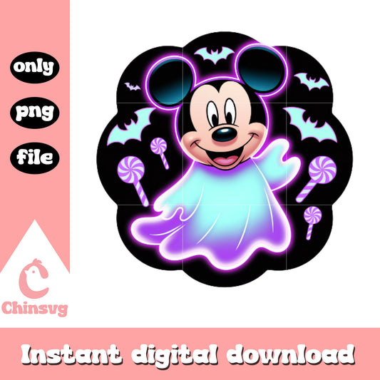 Spooky mickey ghost outfit png, halloween costume png