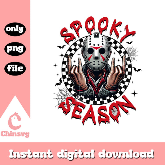 Spooky season jason voorhees halloween png, halloween horror png