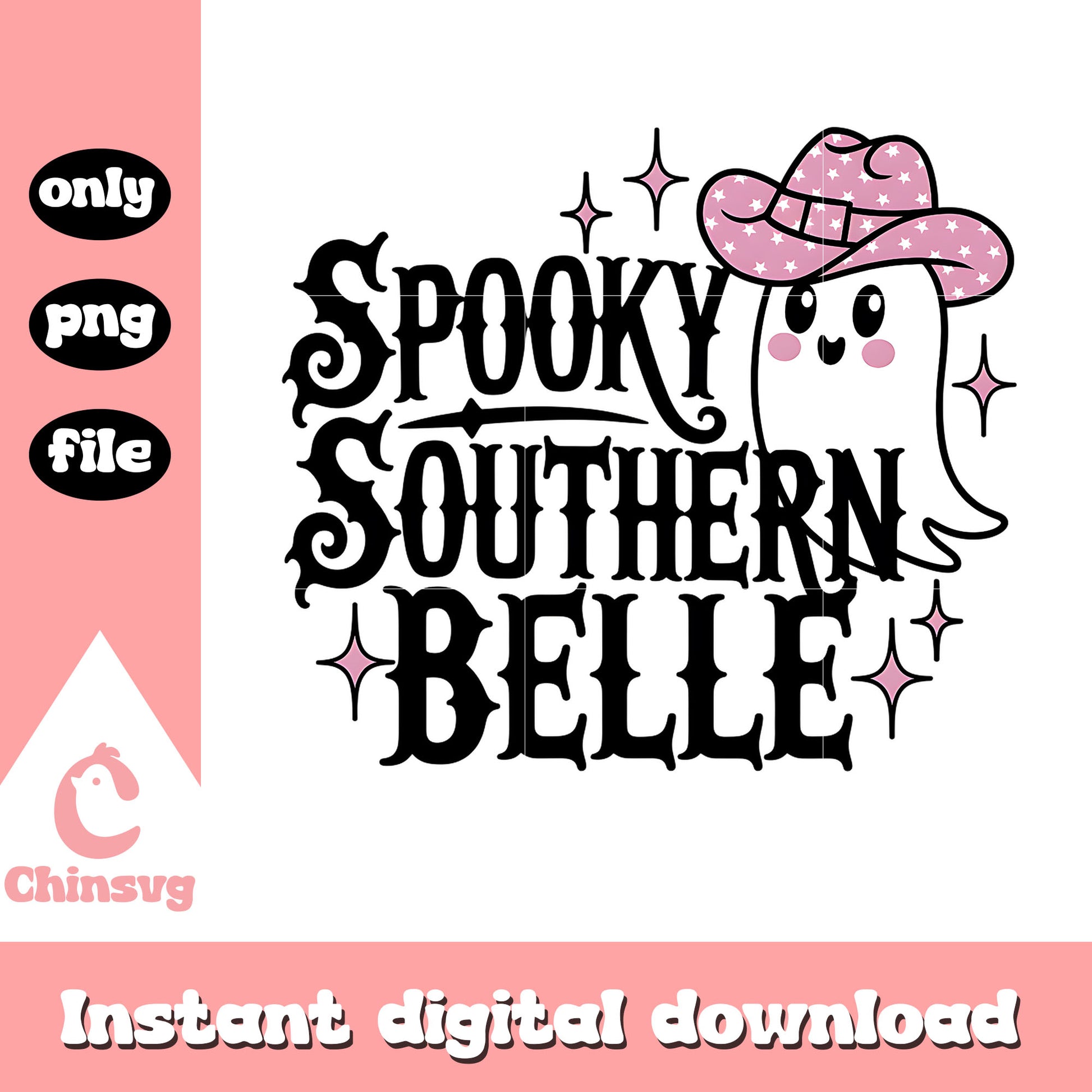 Spooky southern belle ghost design png, scary ghost png