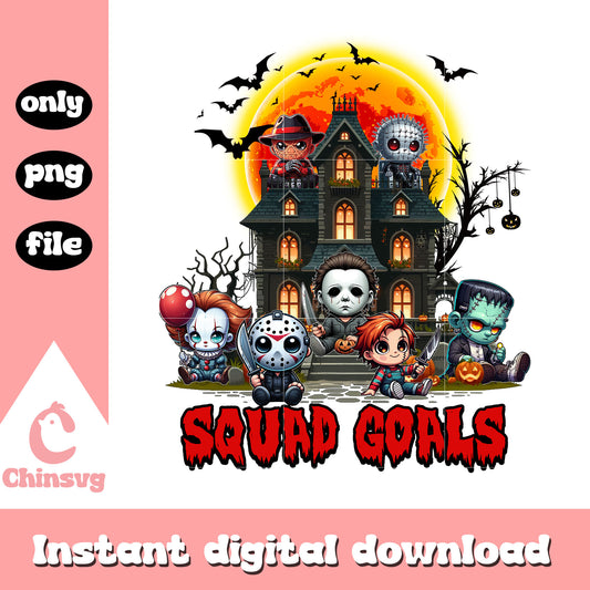 Squad goals horror killers and halloween town png