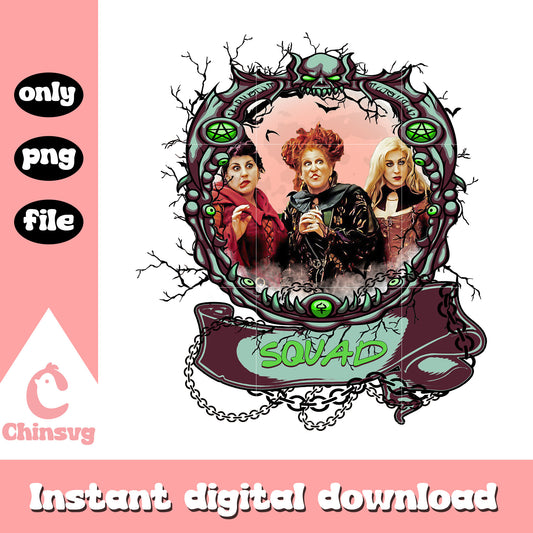 Squad sanderson sisters hocus pocus png, trick or treat png