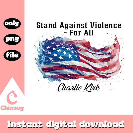Stand against violence for all png, charlie quotes png