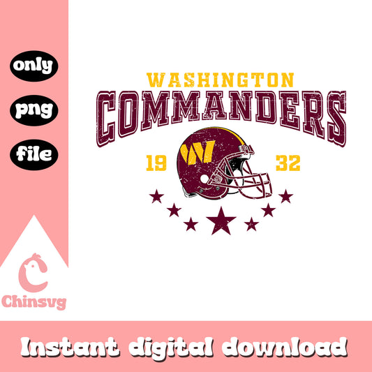Star commanders design logo png, nfl team commanders​​ png