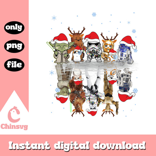 Star wars on disney christmas png, star wars characters png