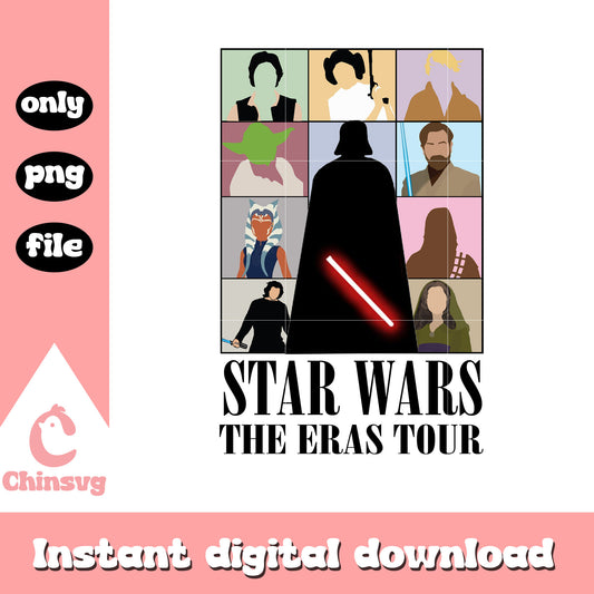 Star wars the eras tour characters clipart png, star wars cartoon png