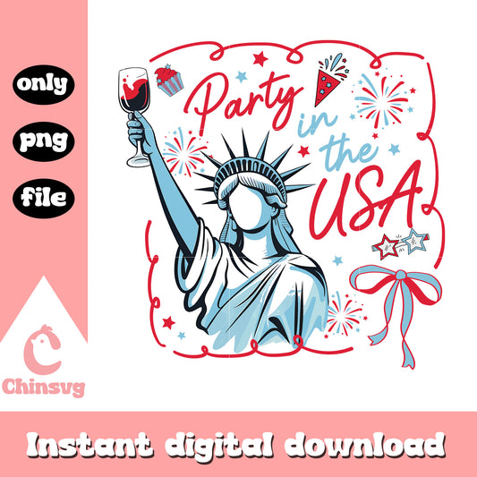 Statue of Liberty party in the usa png, Statue of Liberty usa day png